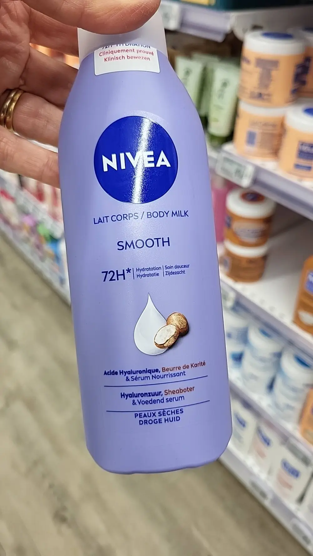 NIVEA - Smooth - Lait corps 72h 
