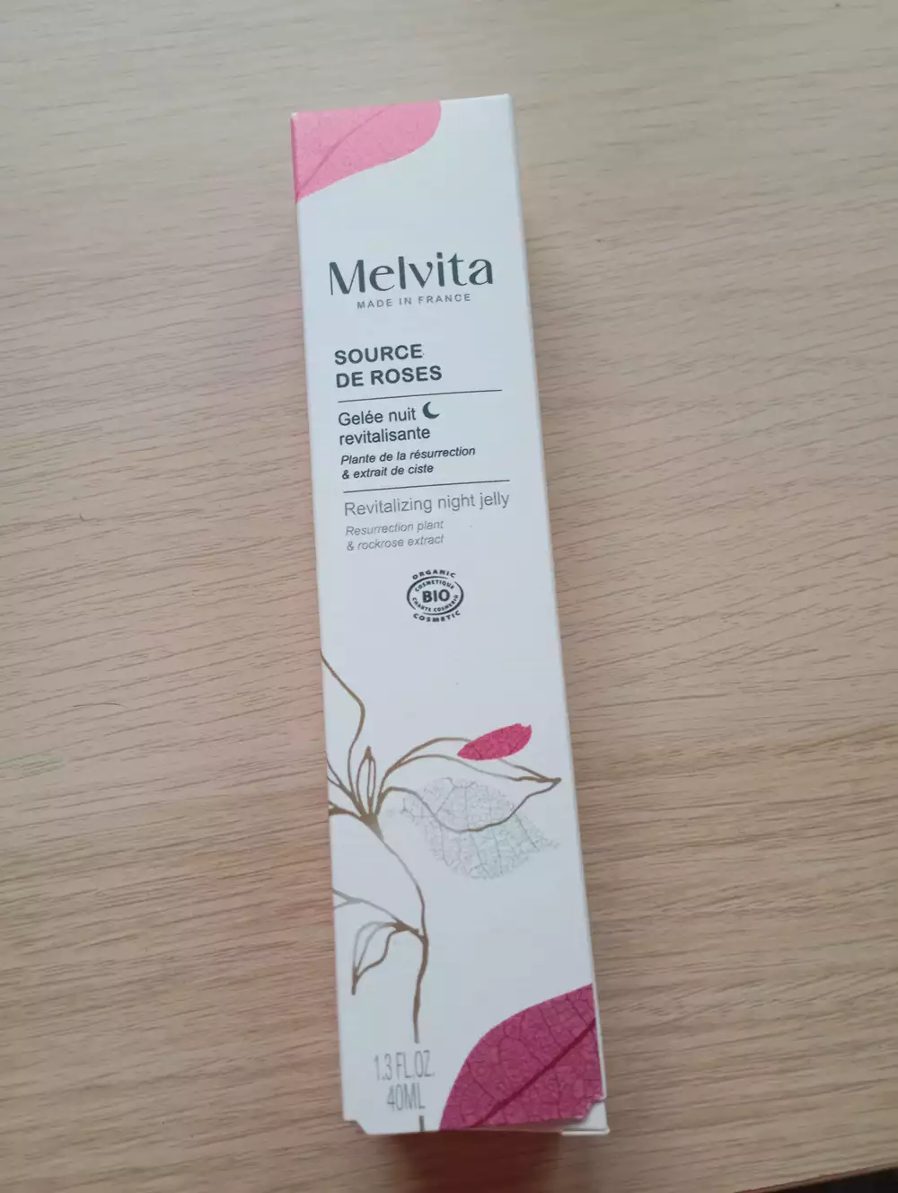 MELVITA - Source de roses - Gelée nuit revitalisante