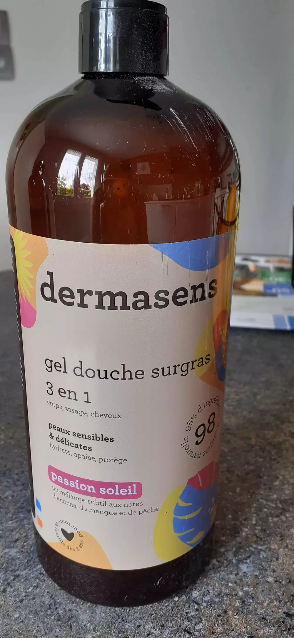 DERMASENS - Gel douche surgras 3en1 passion soleil