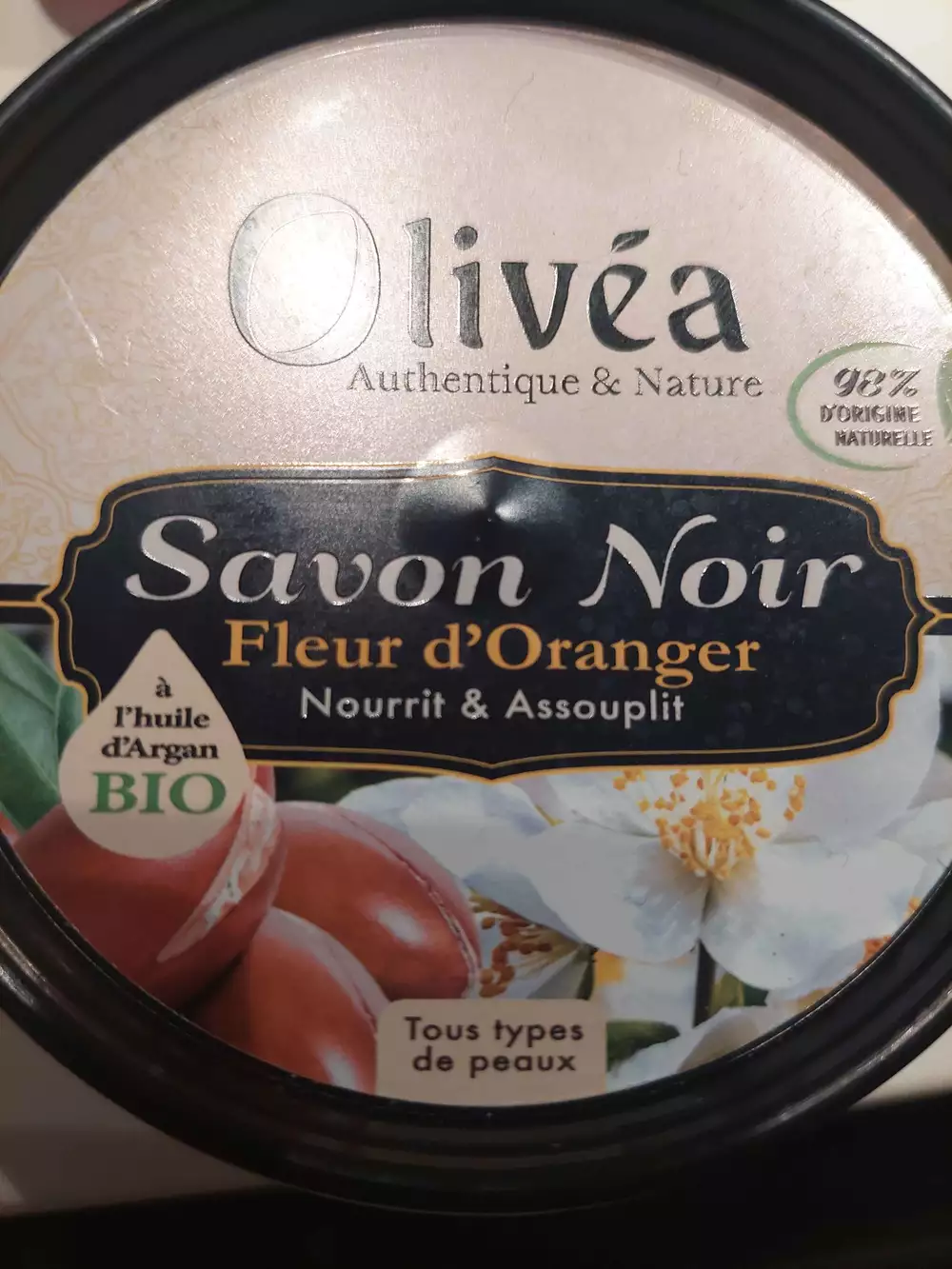 OLIVÉA - Savon noir fleur d'oranger