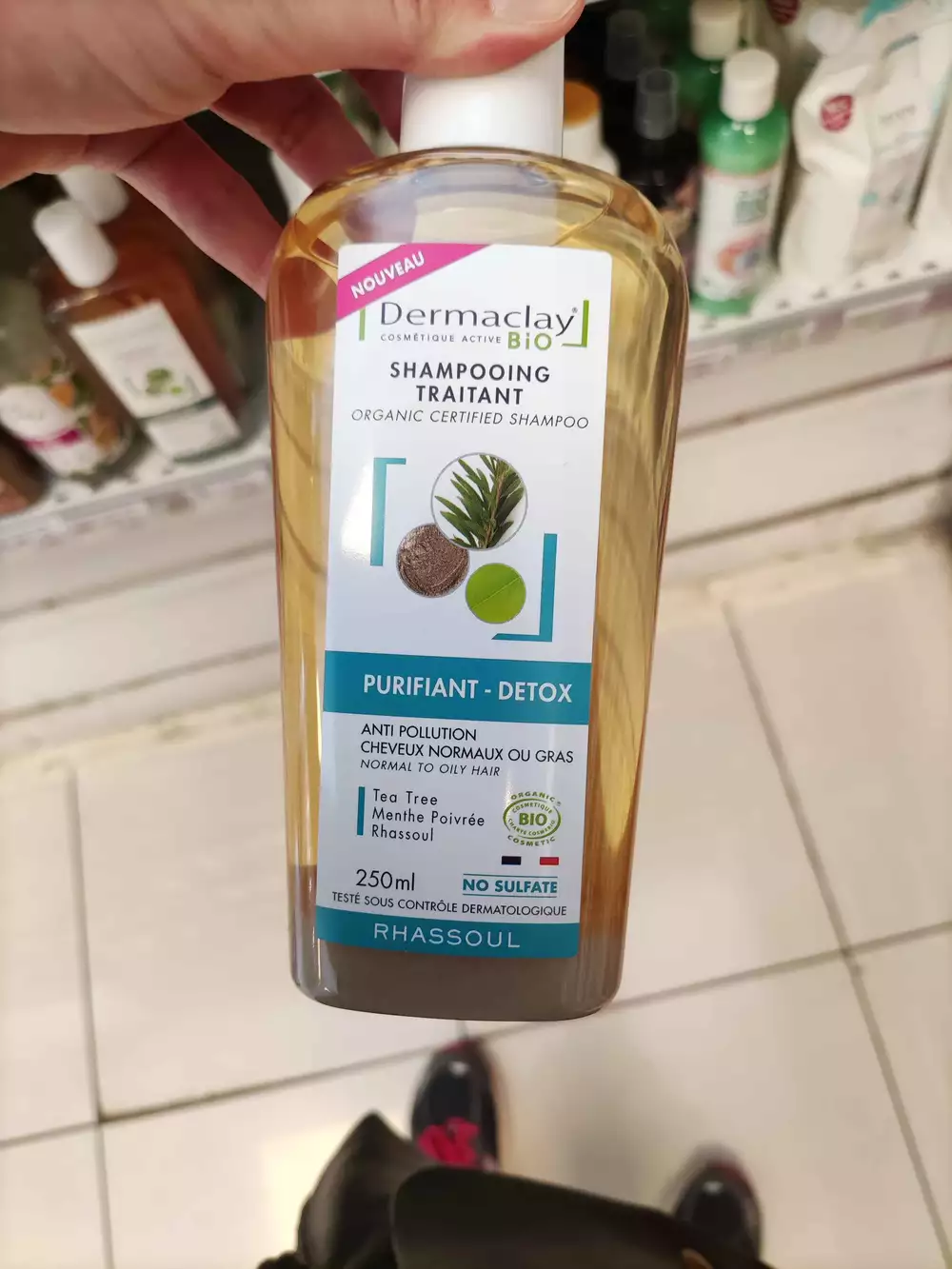 DERMACLAY BIO - Shampooing traitant purifiant