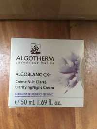 ALGOTHERM - Algoblanc cx+ - Crème nuit clarté
