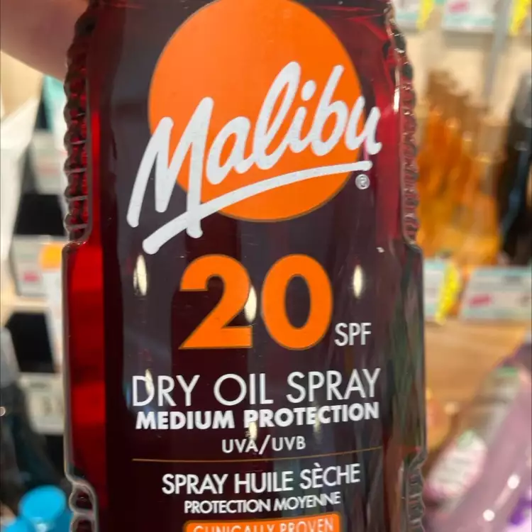MALIBU - Spray huile sèche protection moyenne SPF 20