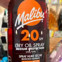 MALIBU - Spray huile sèche protection moyenne SPF 20