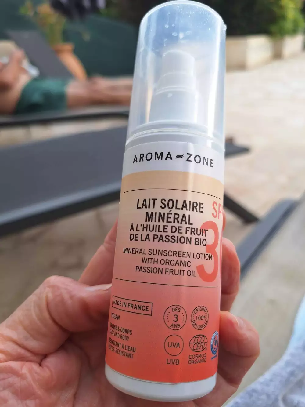 AROMA-ZONE - Lait solaire minéral SPF 30