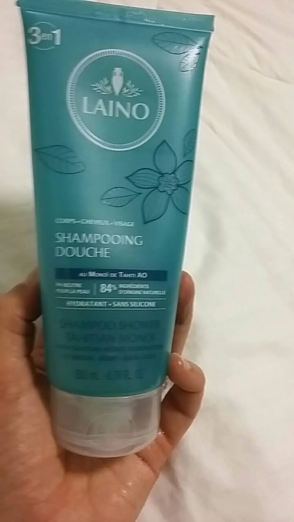 LAINO - Shampooing douche 3 en 1 au monoï de tahiti AO