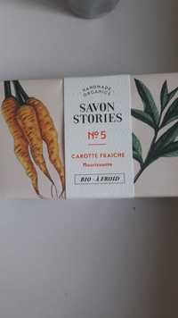SAVON STORIES - Savon carotte fraîche à froid nourissante bio N°5