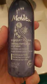 MELVITA - Bouquet floral - Démaquillant yeux bi-phase