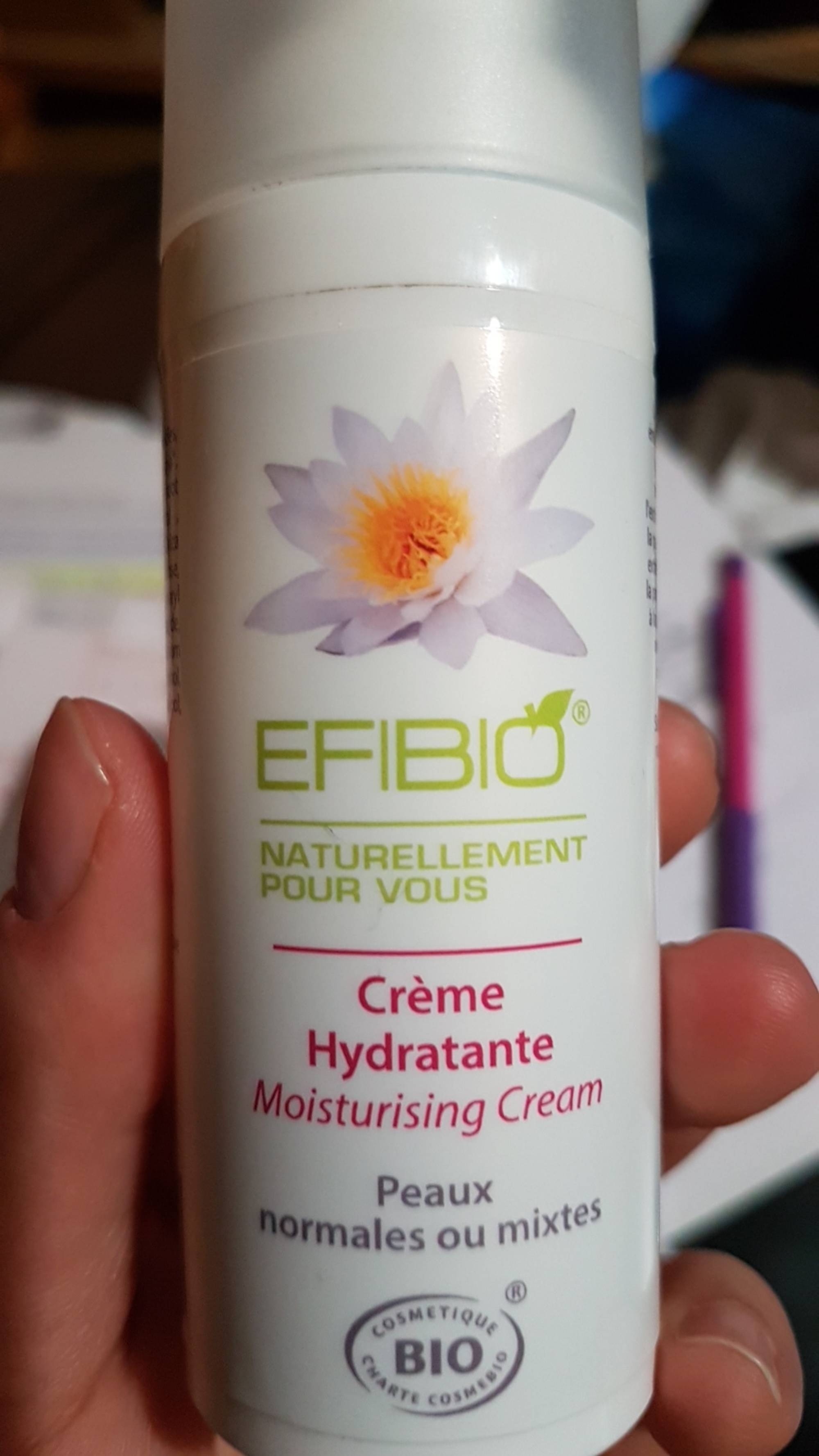 EFIBIO - Crème hydratante - Peaux normales ou mixtes