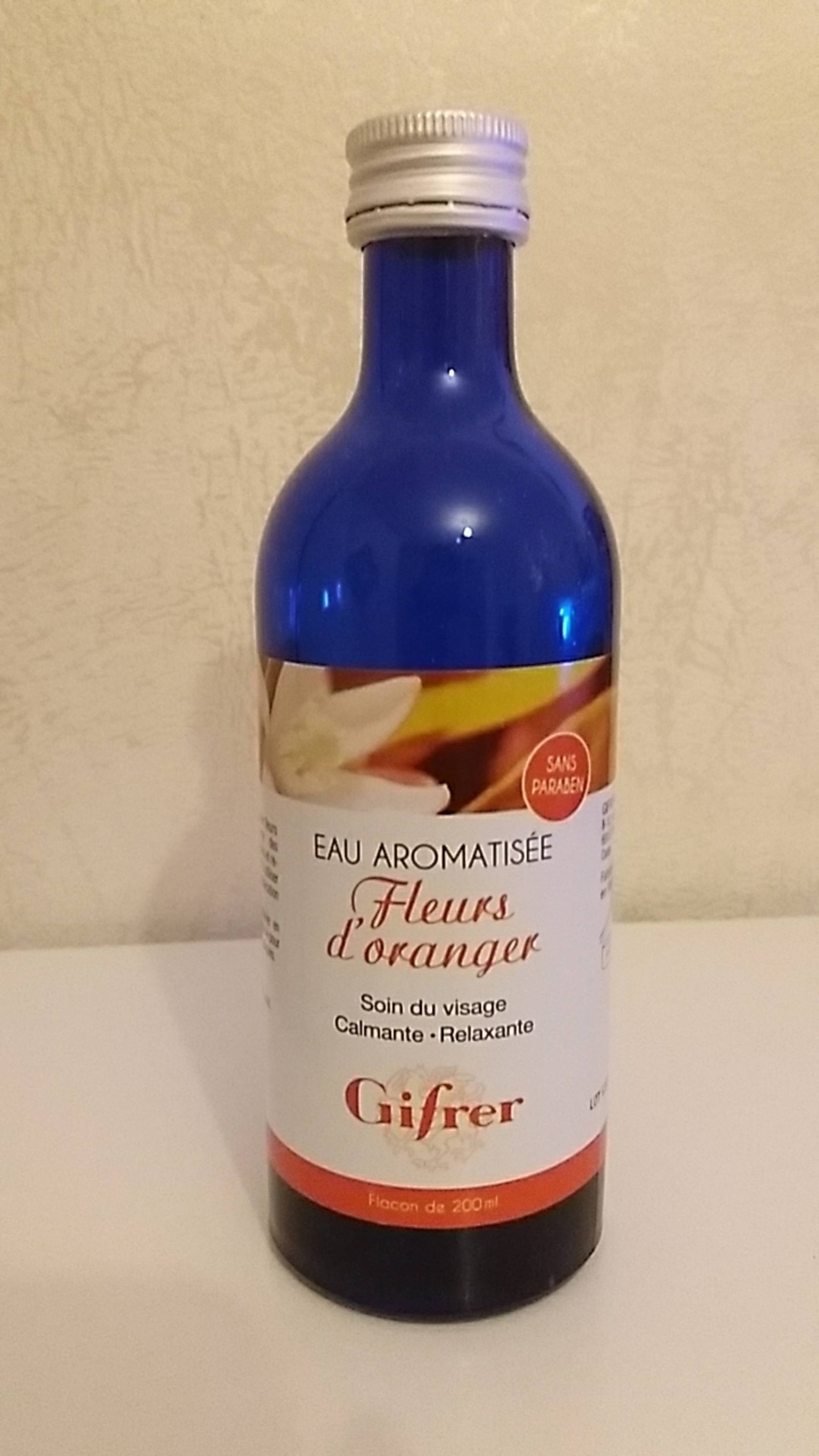 GIFRER - Fleurs d'oranger - Eau aromatisée