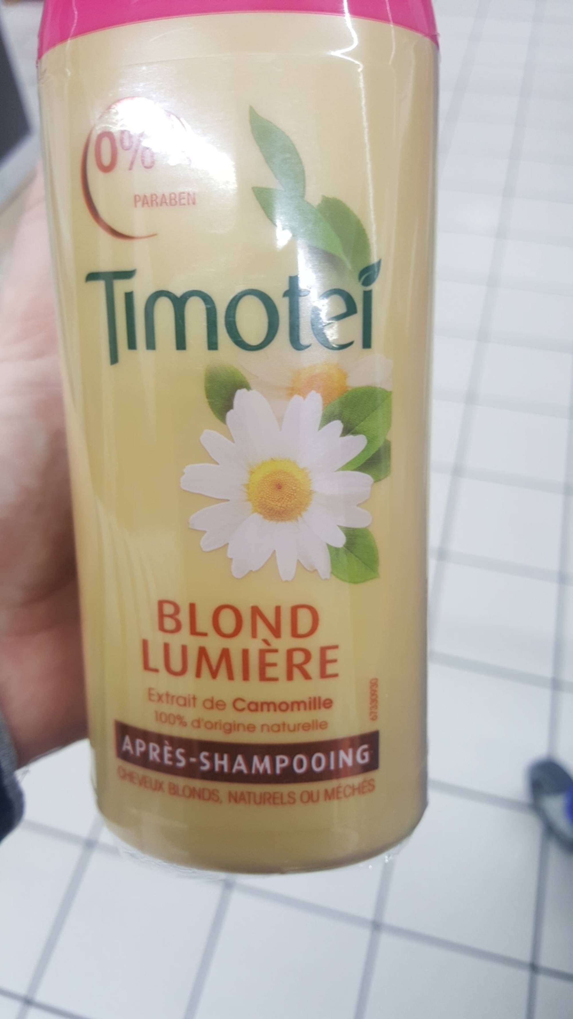 TIMOTEI - Blond lumière  - Après-shampooing extrait de camomille