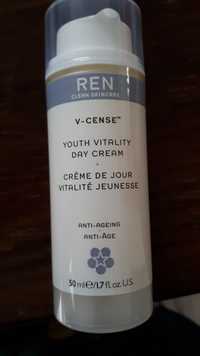 REN - V-Cense - Crème de jour vitalité jeunesse - Anti-âge