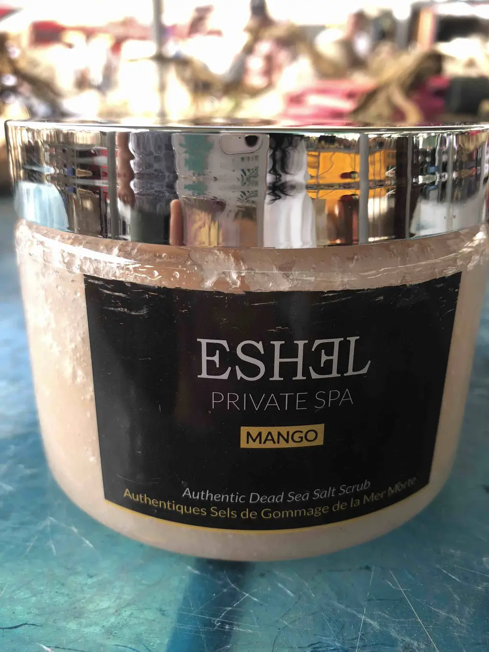 ESHEL - Private Spa mango - Authentiques sels de gommage de la mer morte