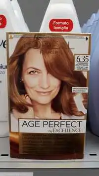 L'ORÉAL - Age perfect excellence - Coloration crème nuancée 6.35 châtain clair doré acajou