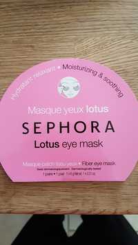 SEPHORA - Masque-patch tissu yeux lotus