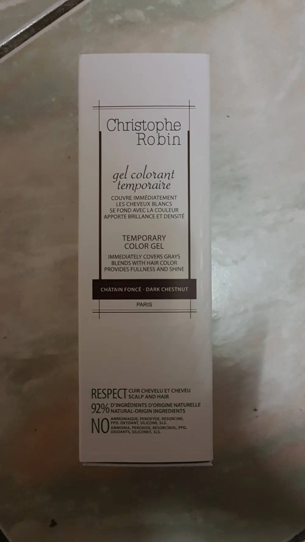 CHRISTOPHE ROBIN - Gel colorant temporaire Châtain foncé