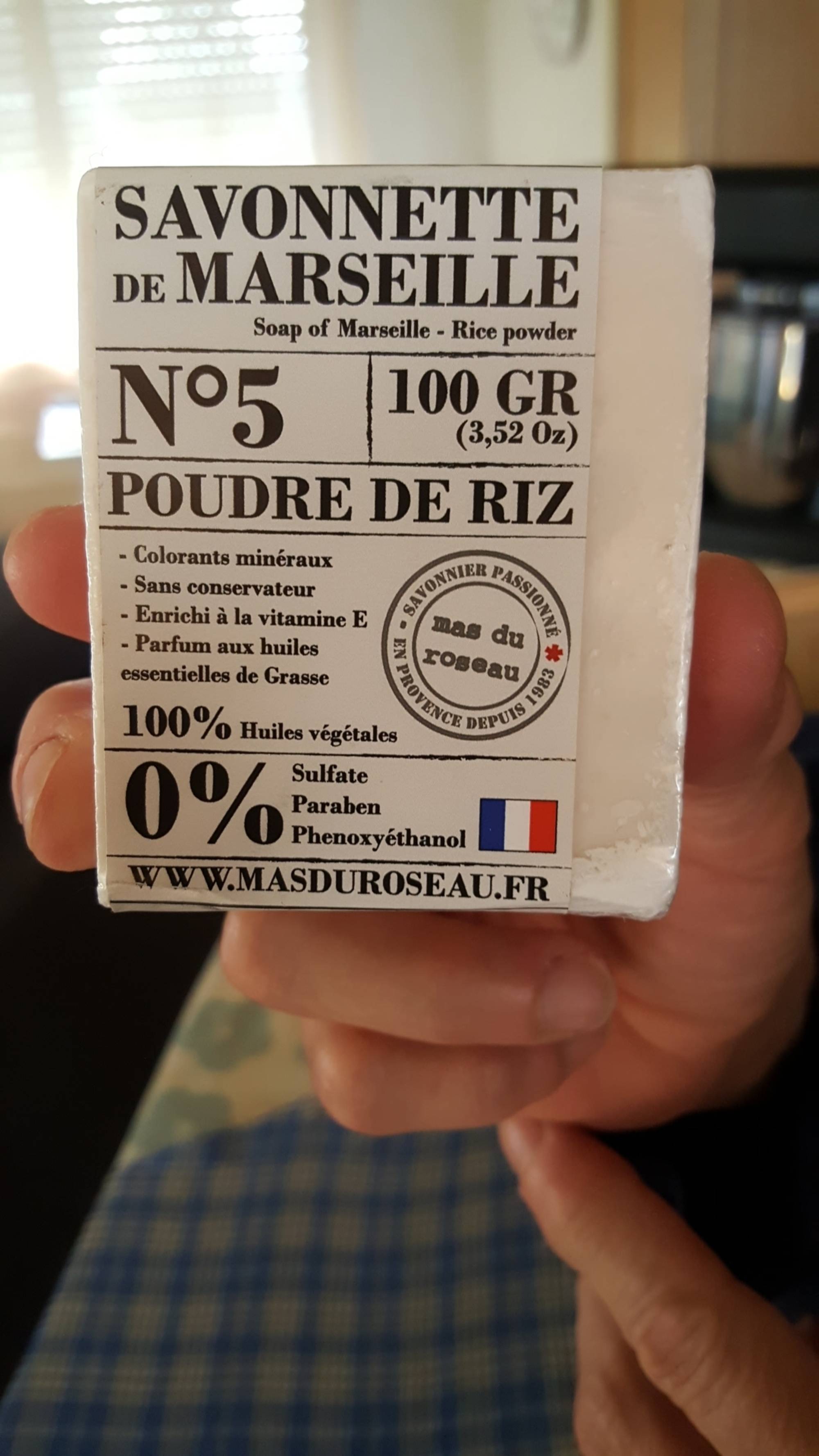 MAS DU ROSEAU - Savonette de Marseille - Poudre de riz