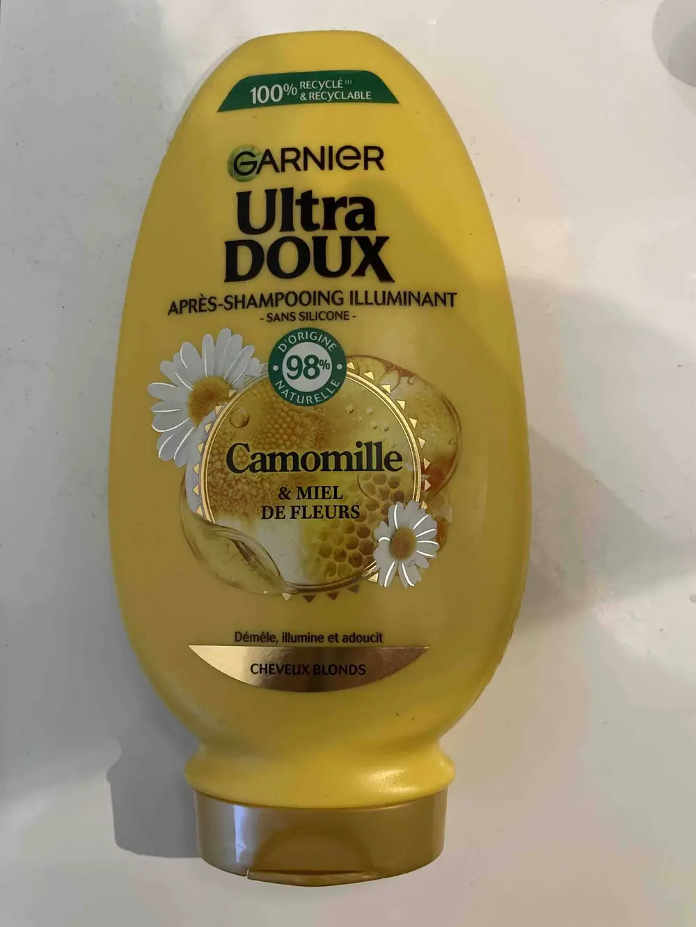 GARNIER - Ultra doux camomille & miel de fleurs - Après-shampooing illuminant