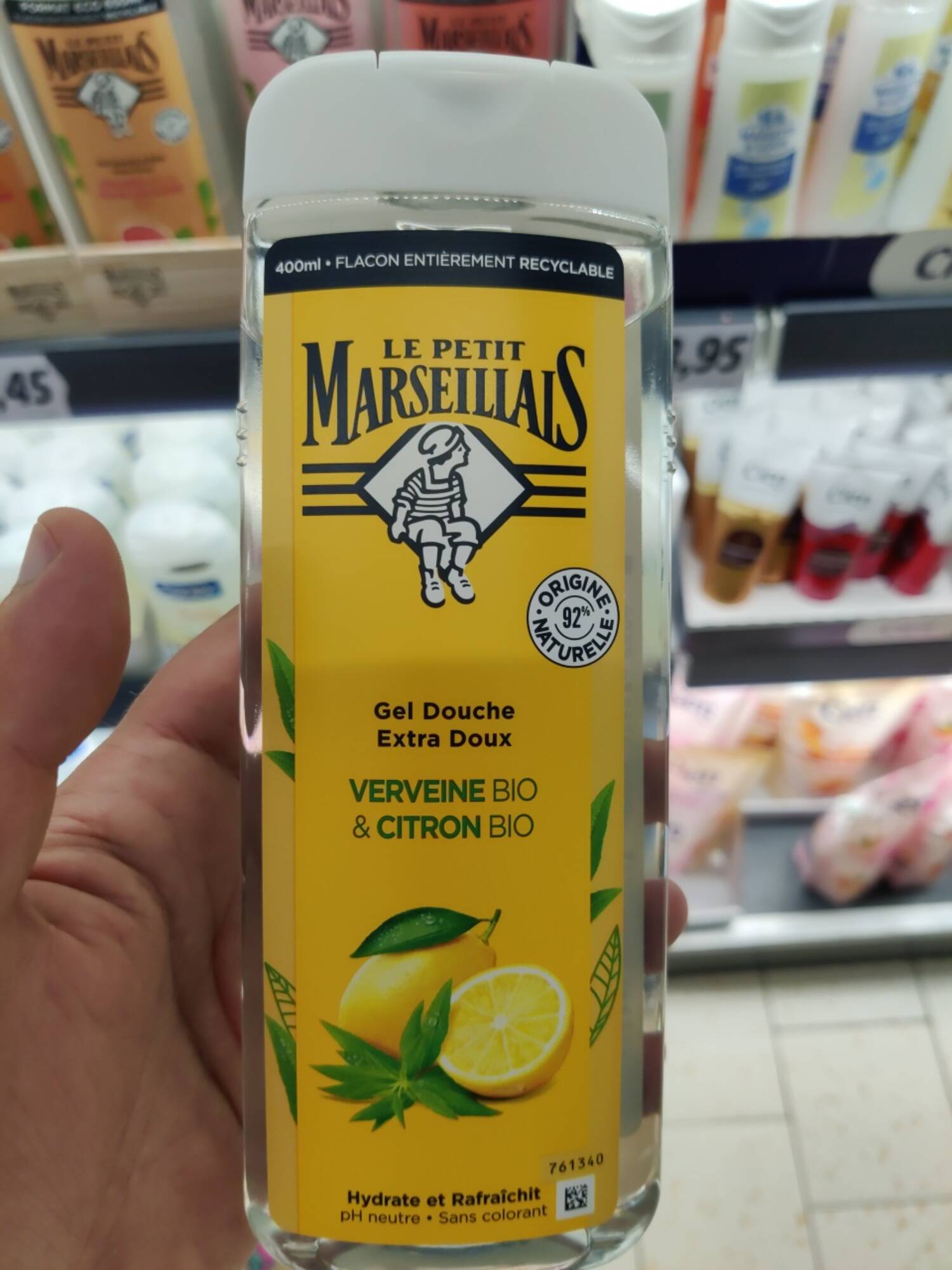 LE PETIT MARSEILLAIS - Gel douche extra doux verveine & citron bio