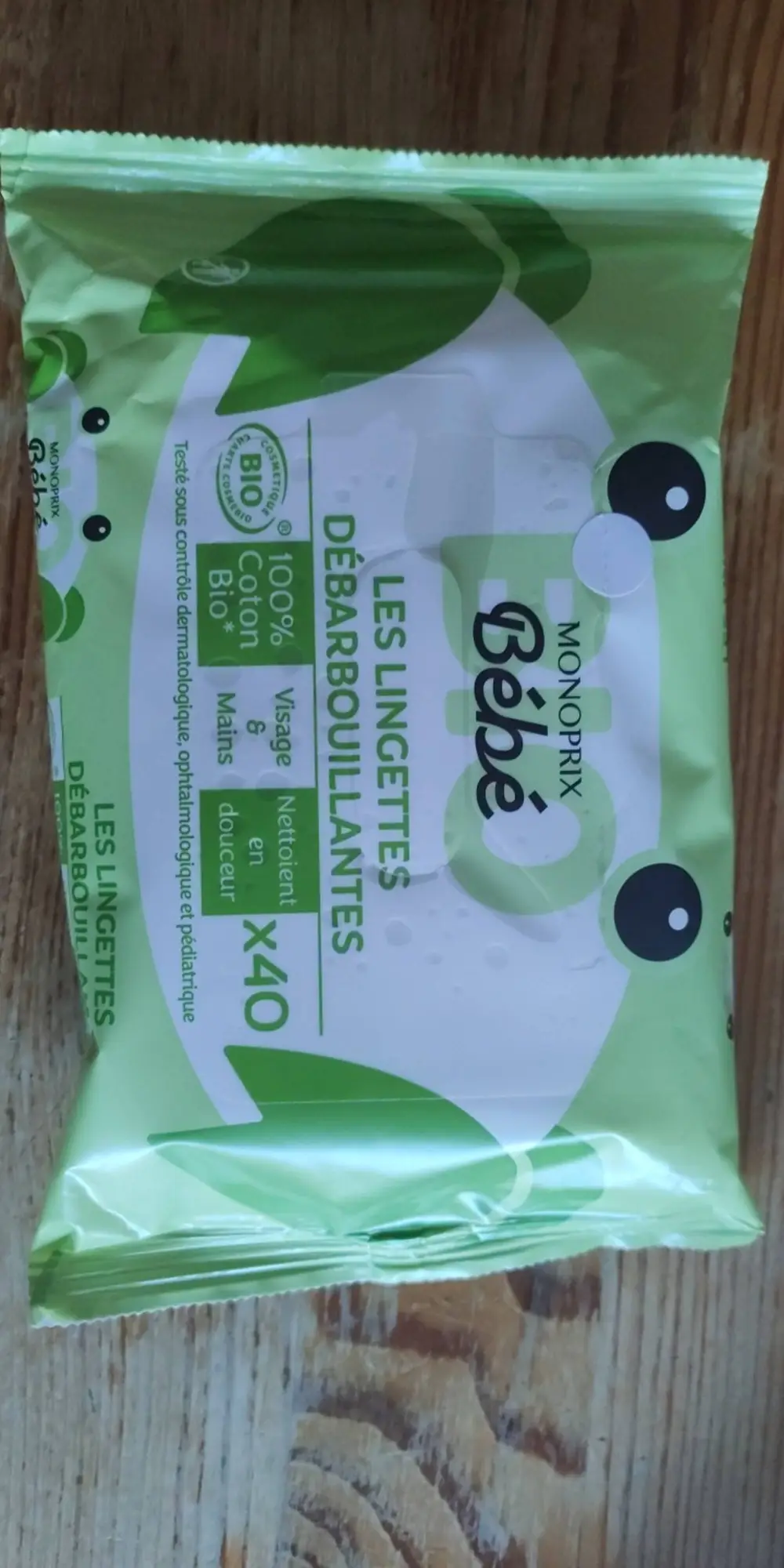 MONOPRIX - Lingettes débarbouillantes bébé