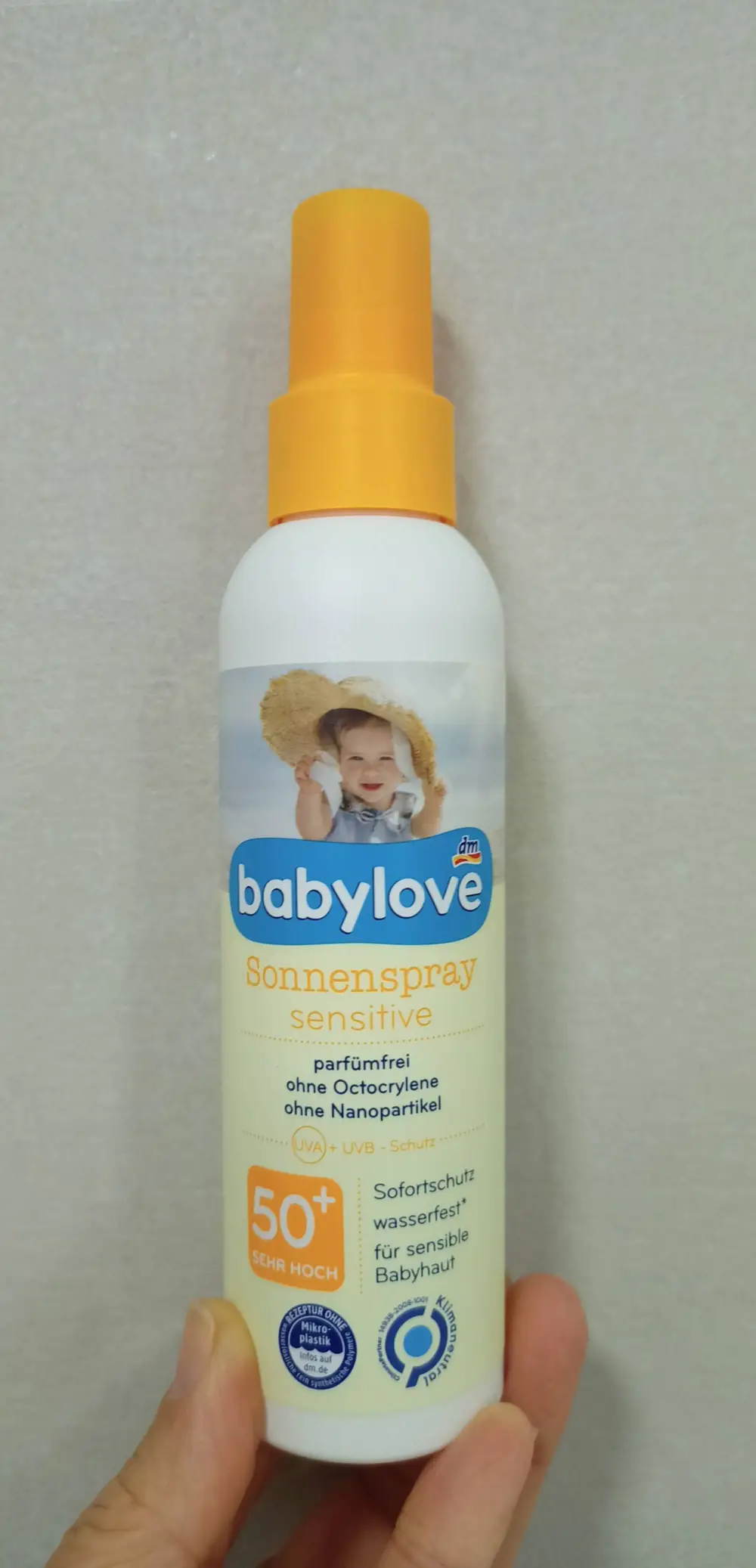 BABYLOVE - Sonnenspray sensitive 50+