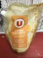 BY U - Crème lavante parfum lait & miel