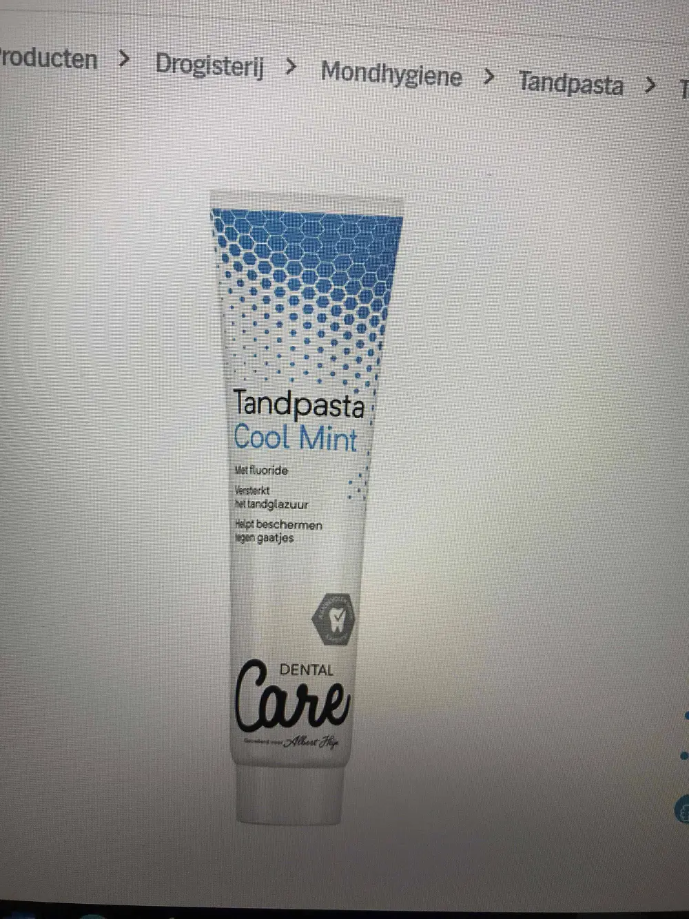 CARE (ALBERT HEIJN) - Tandpasta cool mint