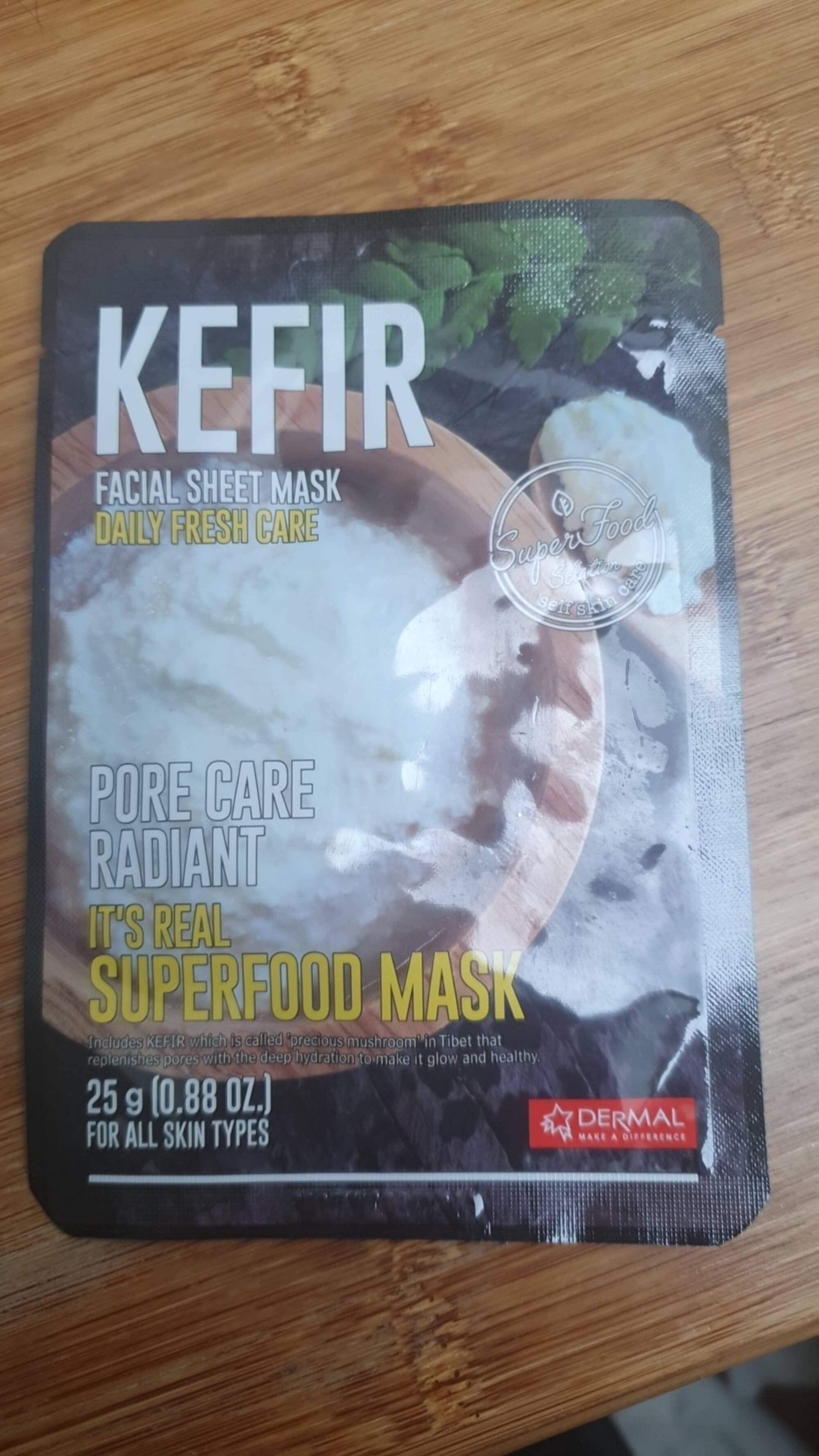 DERMAL - Kefir - Facial sheet mask