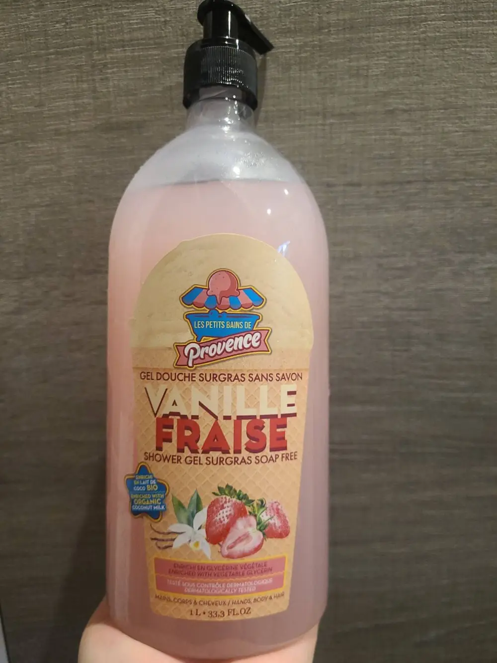 LES PETITS BAINS DE PROVENCE - Vanille fraise - Gel douche