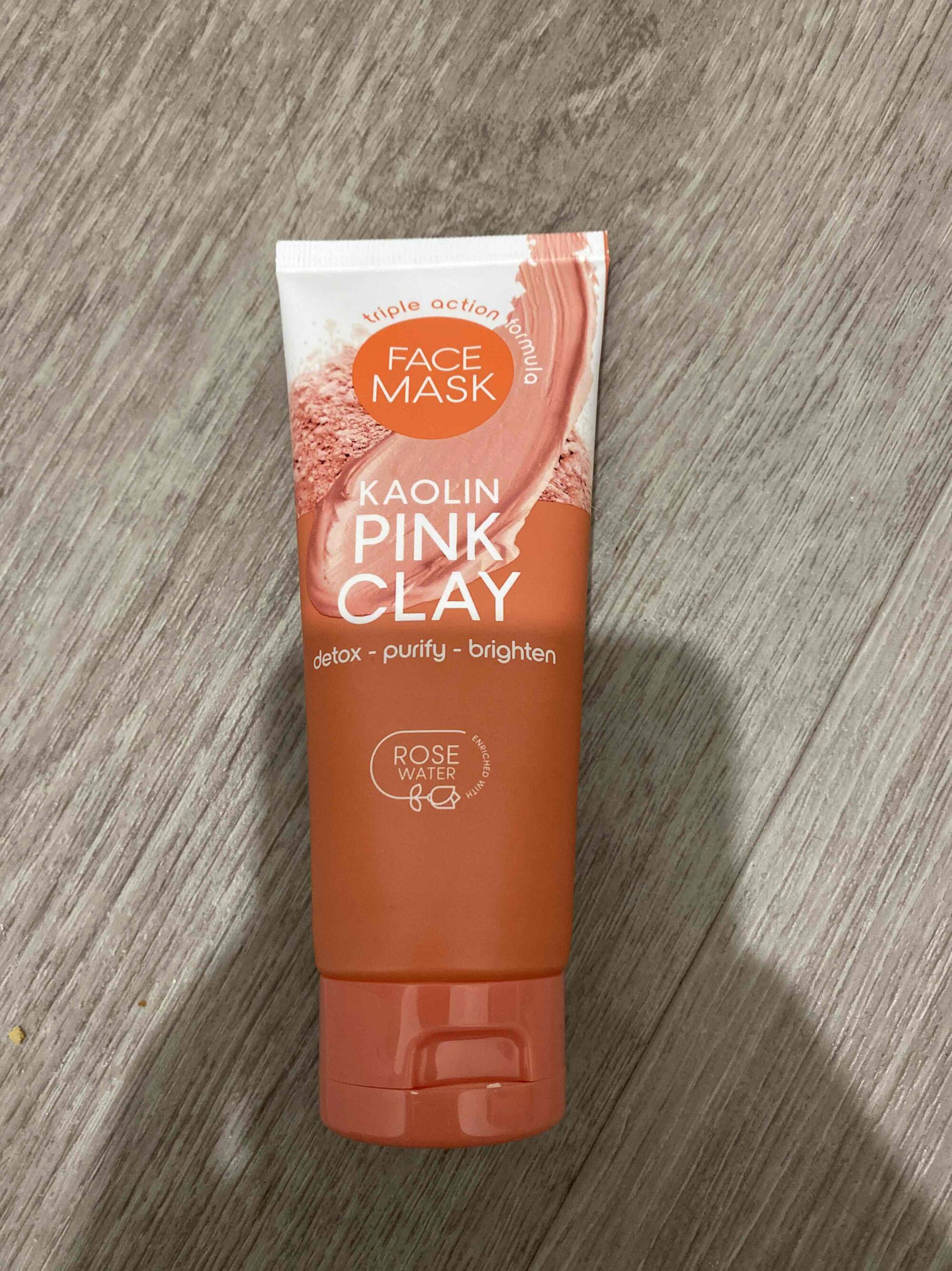 MAXBRANDS - Kaolin pink clay - Face mask rose water