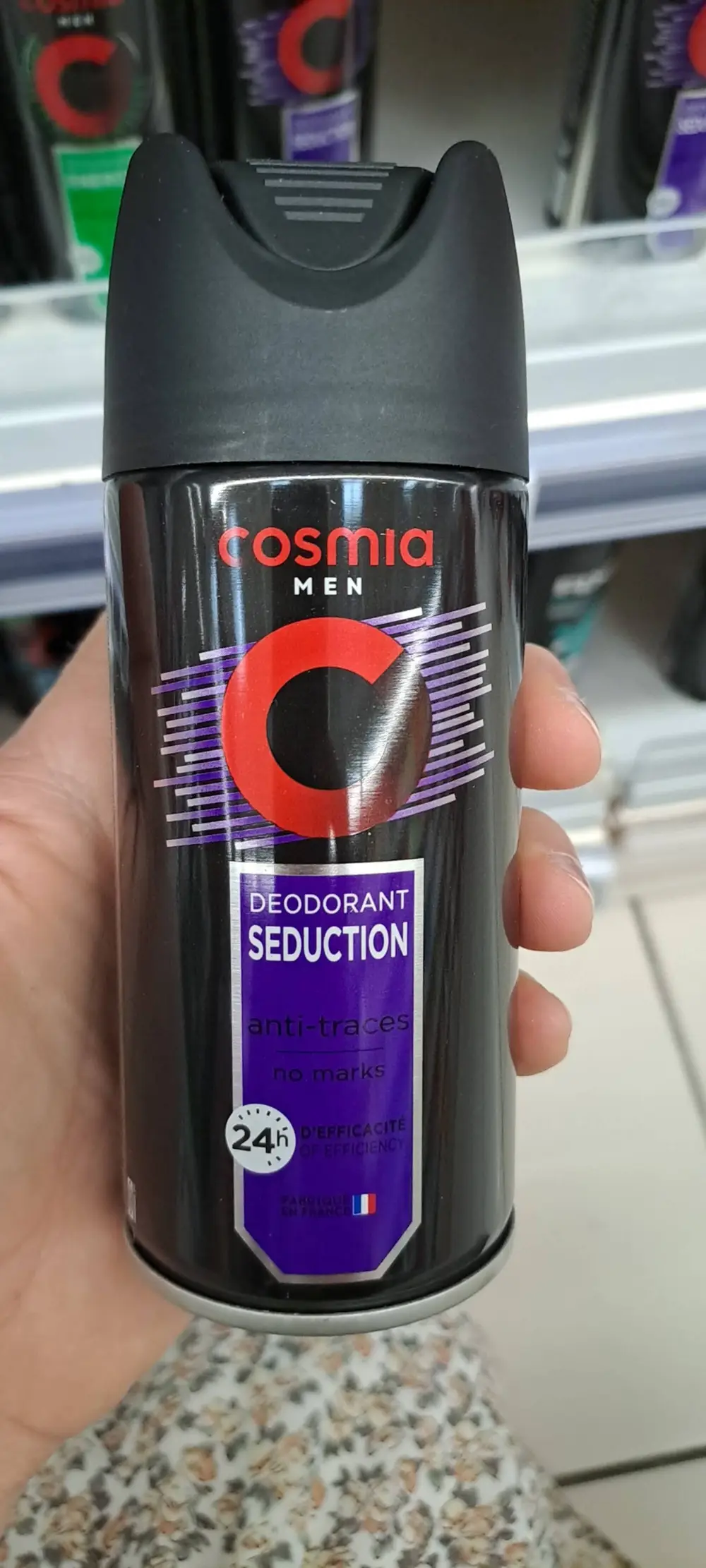 COSMIA - Déodorant séduction men 24h