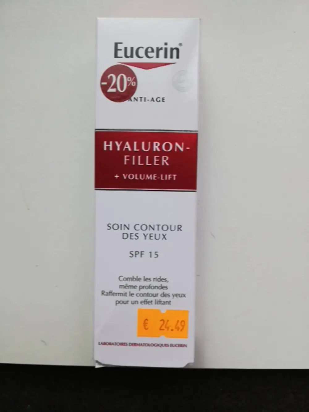 EUCERIN - Hyaluron-filler - Soin contour des yeux SPF 15