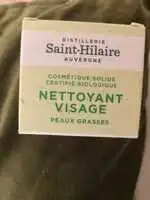 DISTILLERIE SAINT HILAIRE - Nettoyant visage peaux grasses