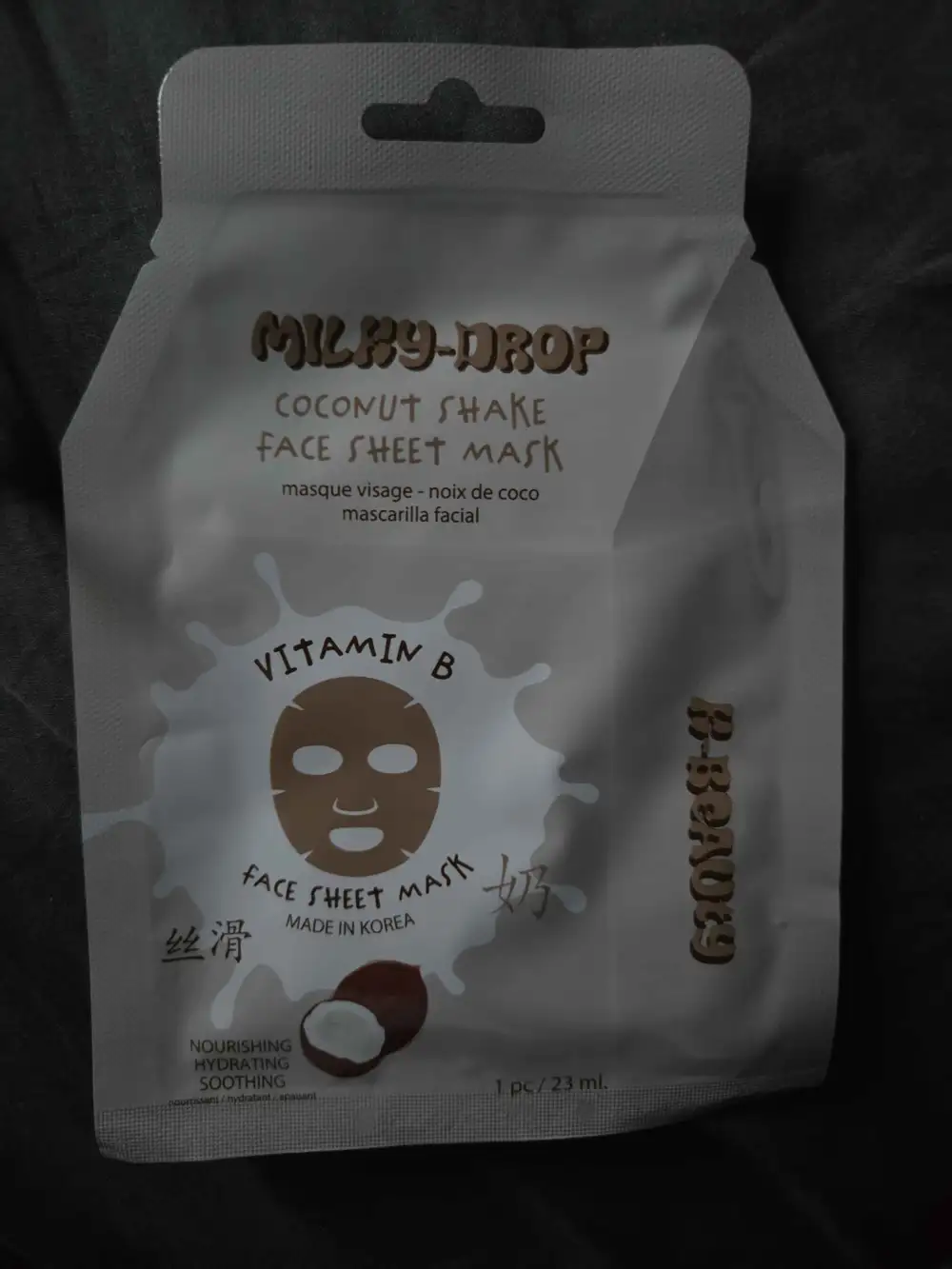 K-BEAUTY - Milky-drop - Masque visage noix de coco