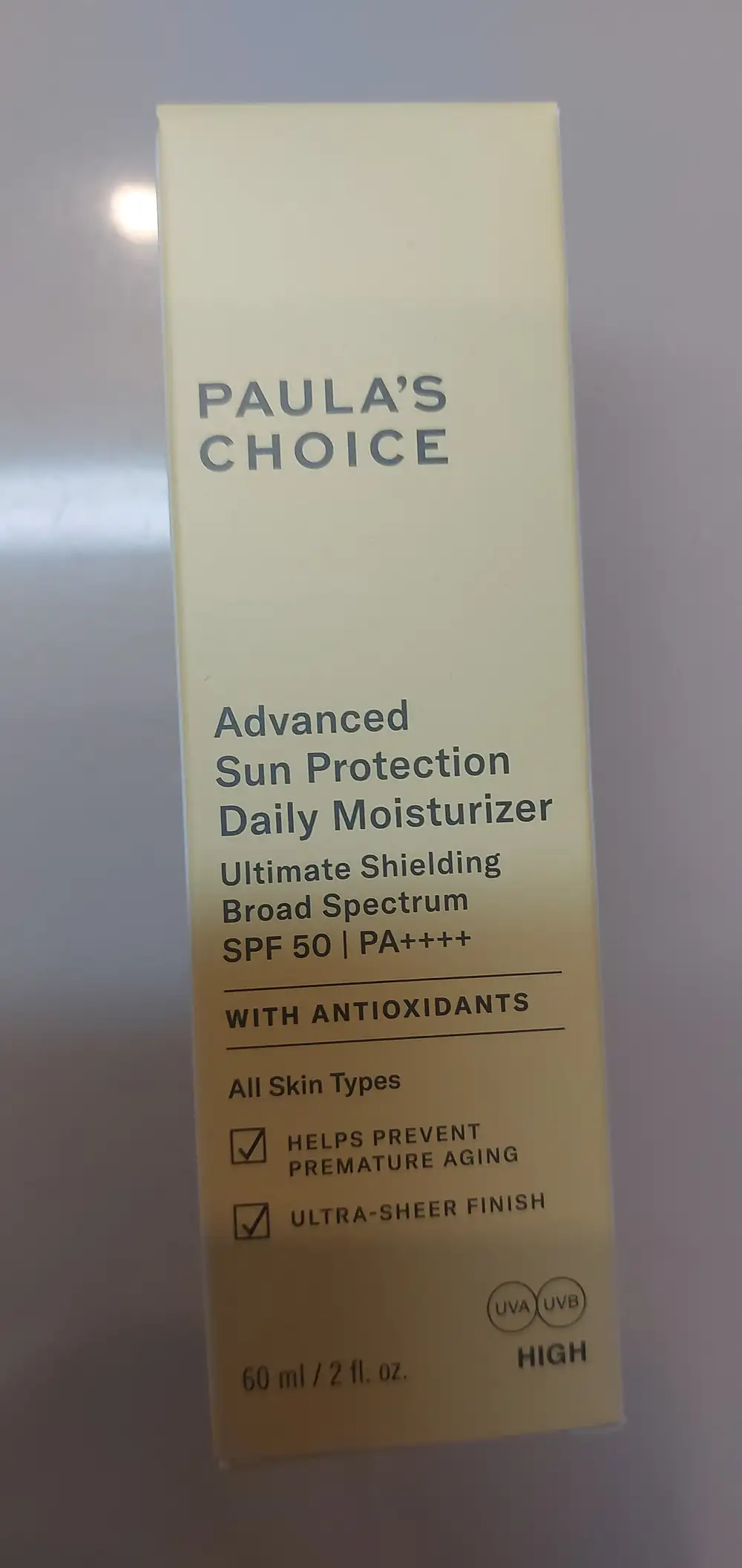 PAULA'S CHOICE - Advanced sun protection daily moisturizer SPF 50