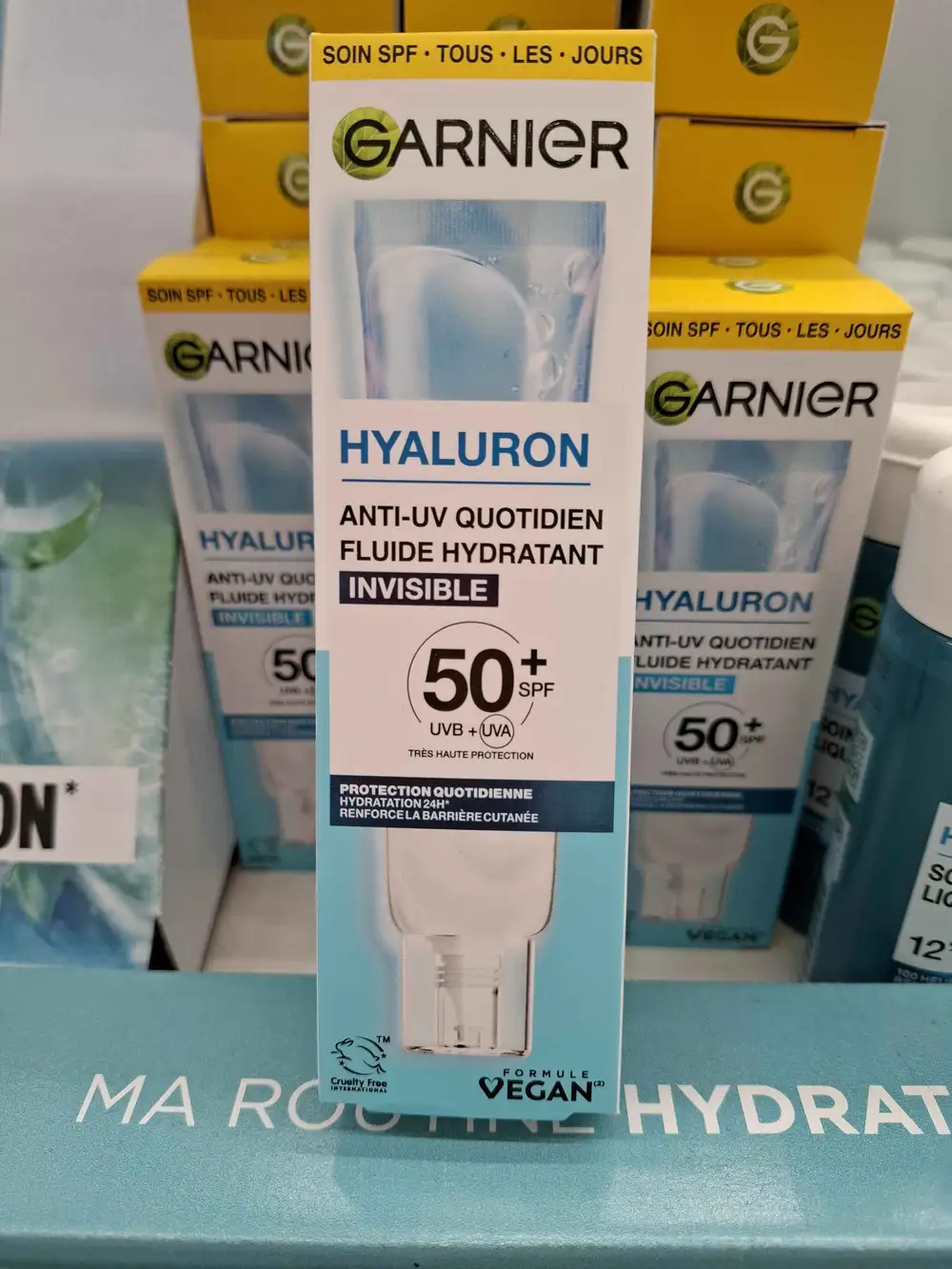 GARNIER - Hyaluron invisible - Anti-uv quotidien fluide hydratant SPF50+