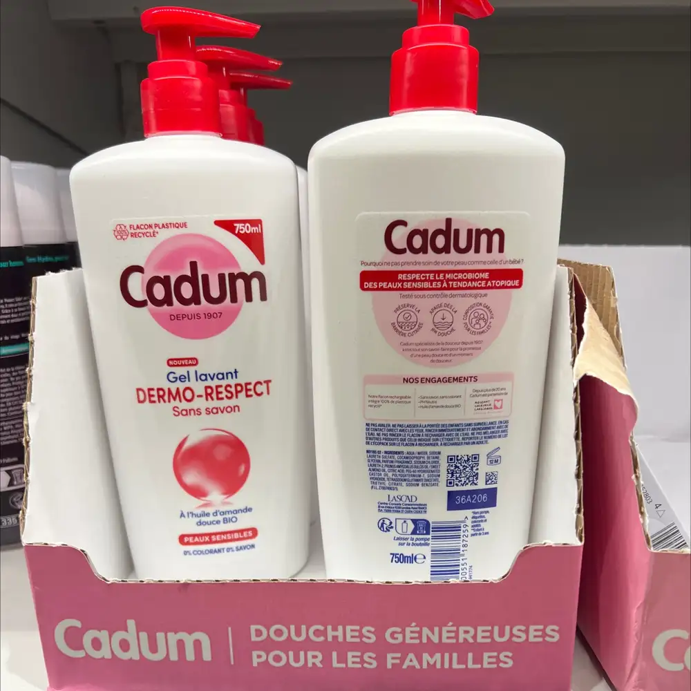 CADUM - Gel lavant dermo-respect