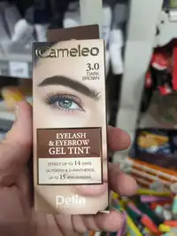 DELIA COSMETICS - Cameleo - Eyelash & eyebrow gel ting 3.0 dark brown