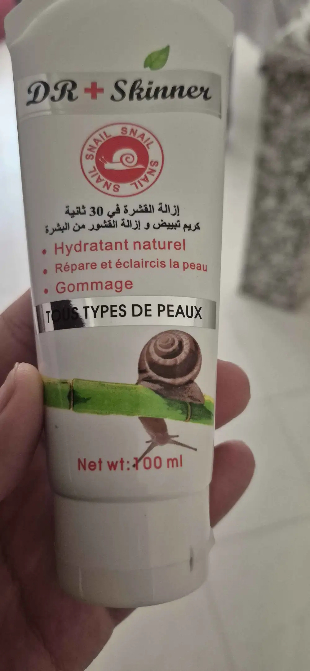 DR+ SKINNER - Snail 100% natural exfoliants