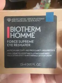 BIOTHERM - Force supreme - Cryo-crème yeux