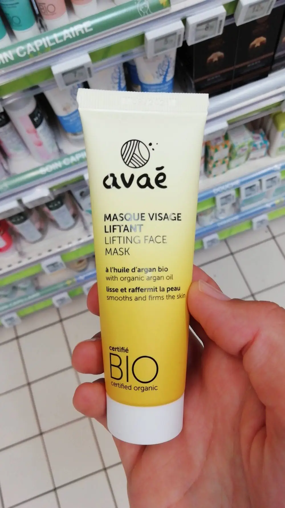 AVAÉ - Masque visage liftant à l'huile d'argan bio