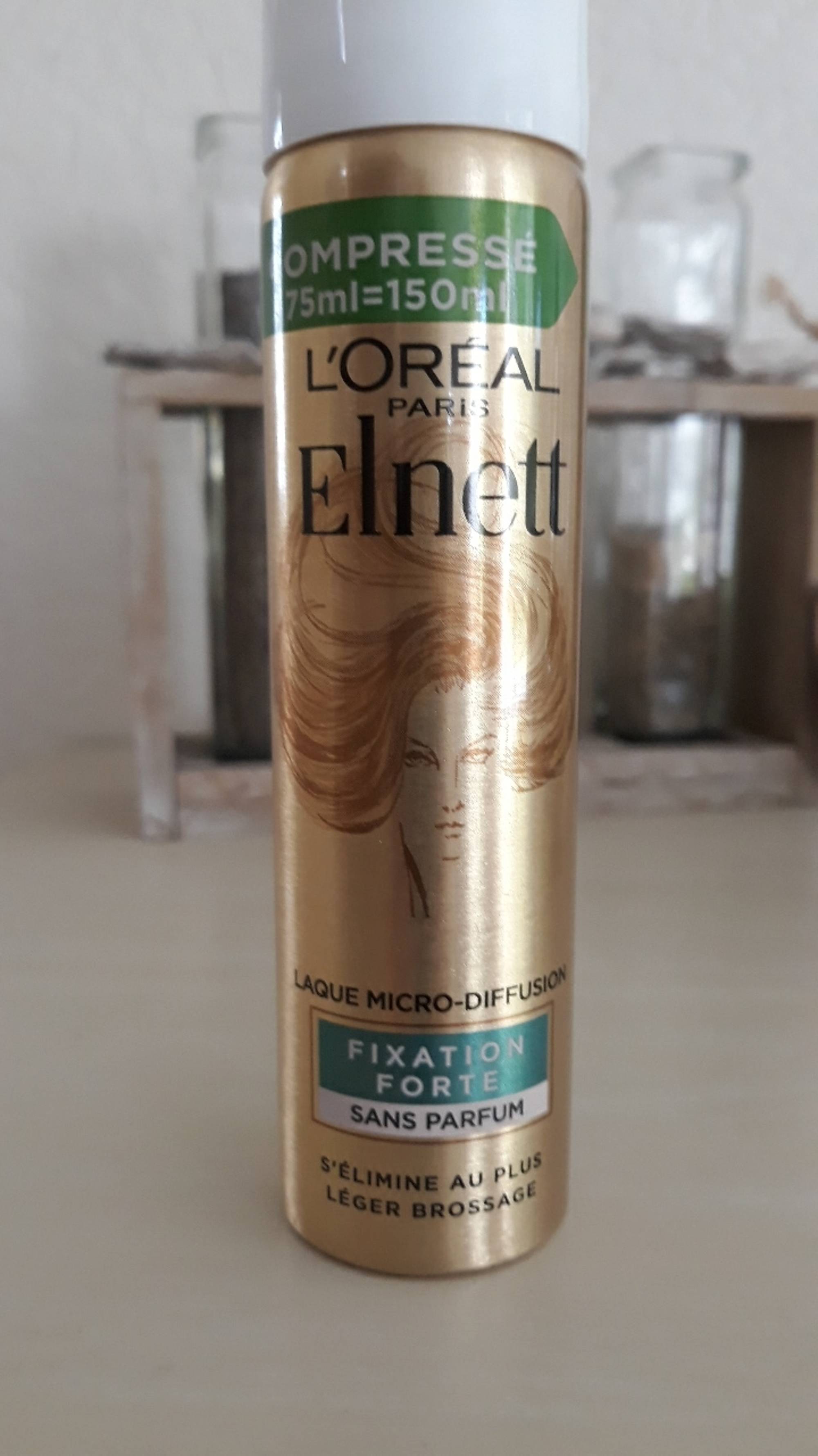 L'ORÉAL PARIS - Elnett - Laque micro-diffusion - Fixation forte - Sans parfum 