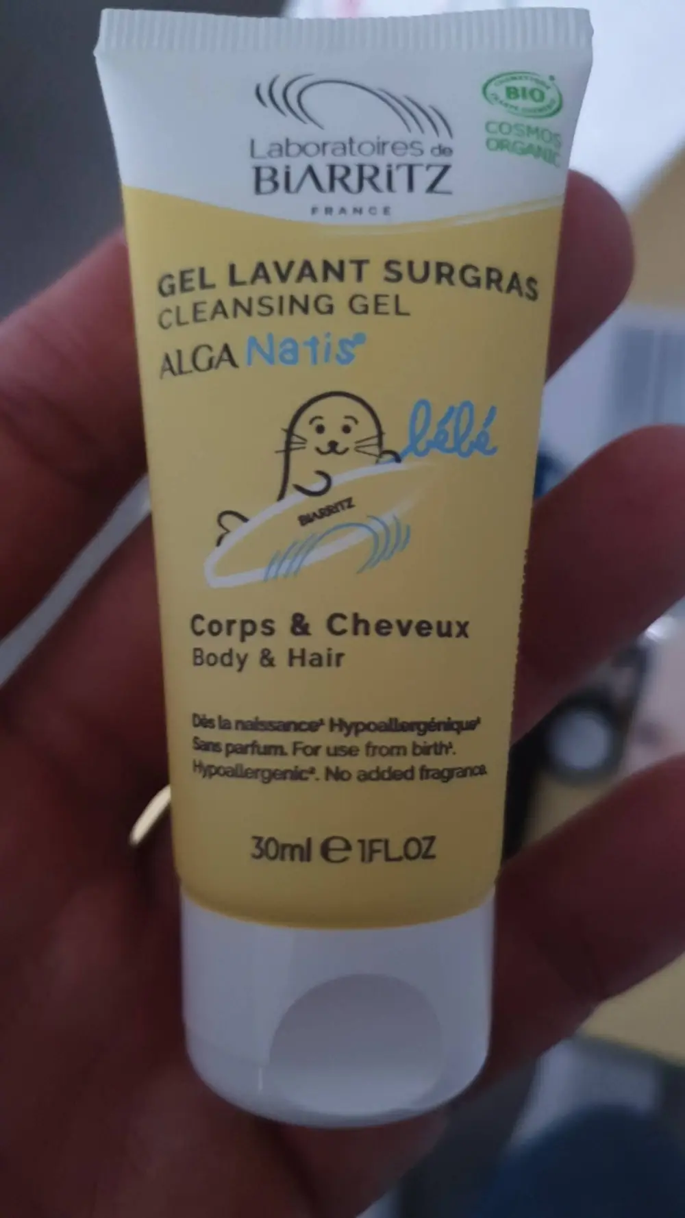 LABORATOIRES DE BIARRITZ - Gel lavant surgras bébé