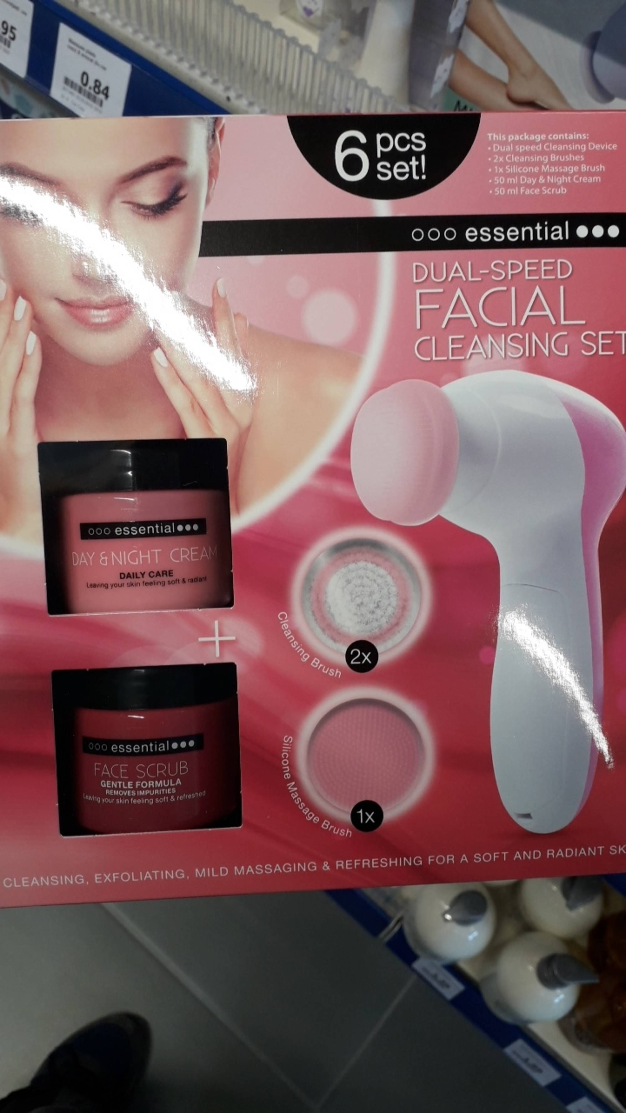 ESSENTIAL - Dual-speed facial cleansing set
