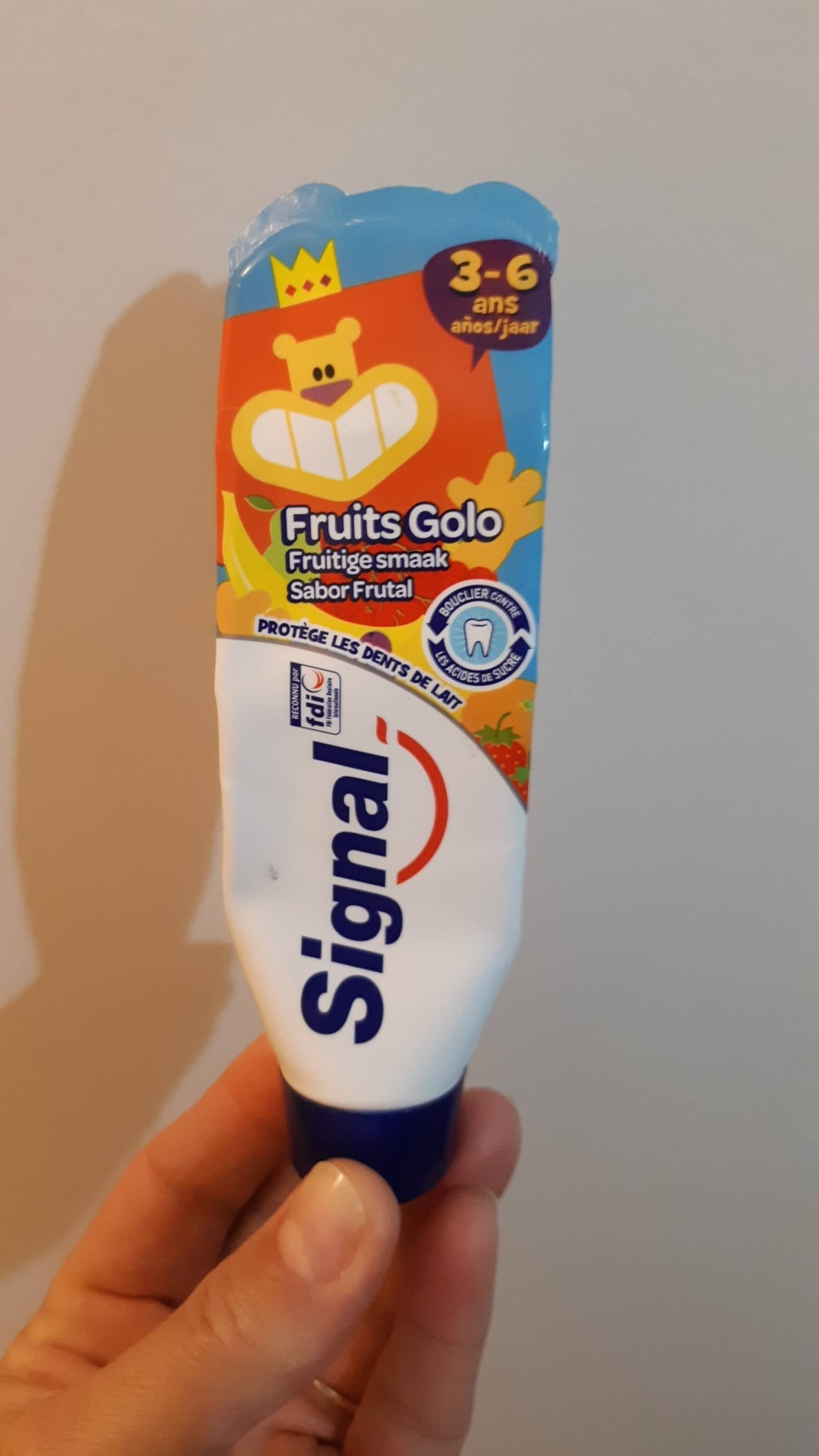 SIGNAL - Fruits golo - Dentifrice 3-5 ans