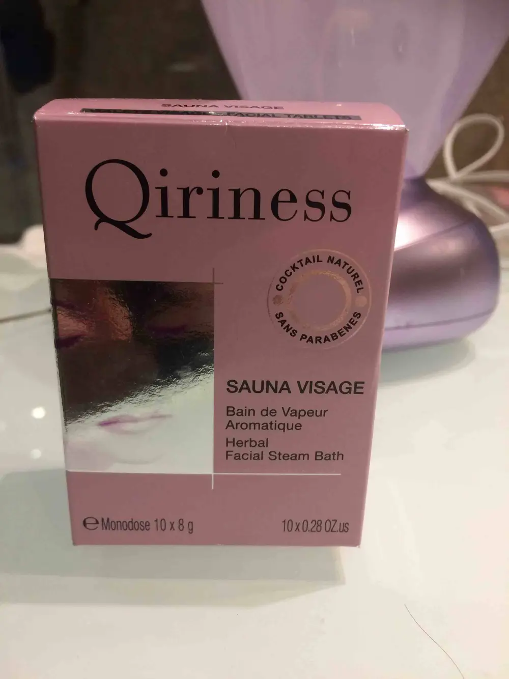 QIRINESS - Sauna visage - Bain de vapeur aromatique