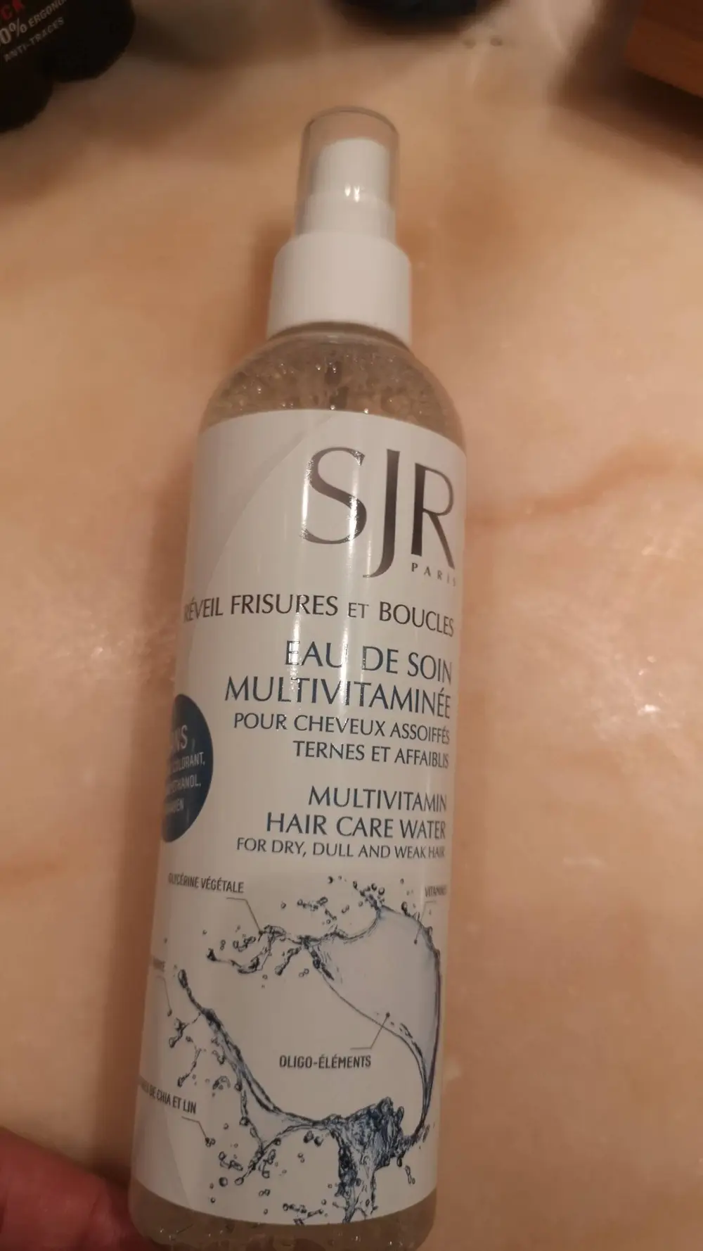 SJR SANDRINE JEANNE ROSE - Réveil frisures et boucles - Eau de soin multivitaminée