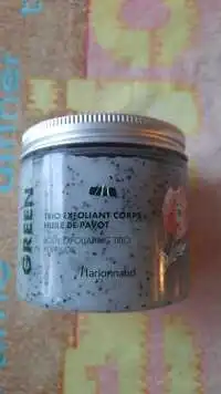 MARIONNAUD - Green - Trio exfoliant corps huile de pavot