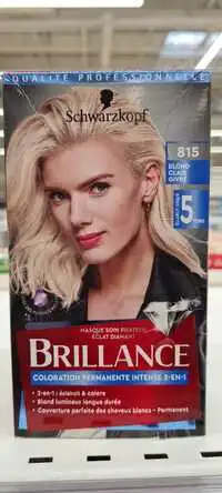 SCHWARZKOPF - Brillance - Coloration permanente 815 blond clair givré