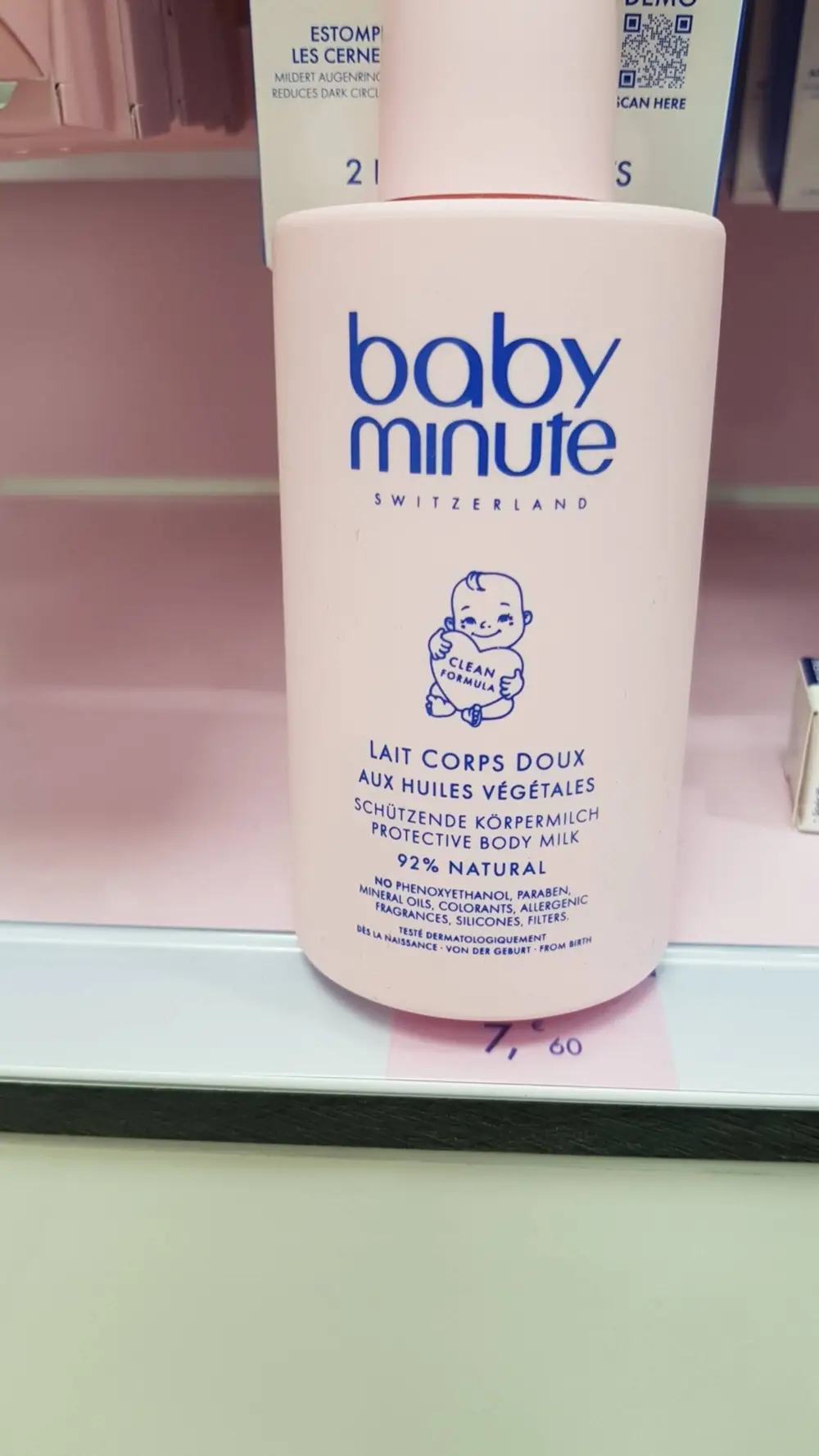 BABY MINUTE - Lait corps doux aux huiles végétales